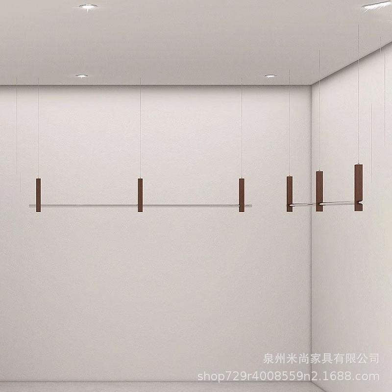 复古实木吊挂服装店展示架吊顶架陈列架童装女装店挂衣架悬挂衣架