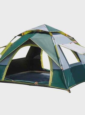 帐篷户外3-4人全自动帐篷野营弹压速免双人防风防雨防晒开搭建