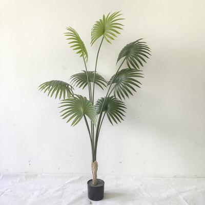 仿真植物软装装饰假绿植盆栽摆件仿真加州蒲葵扇葵棕榈树现货