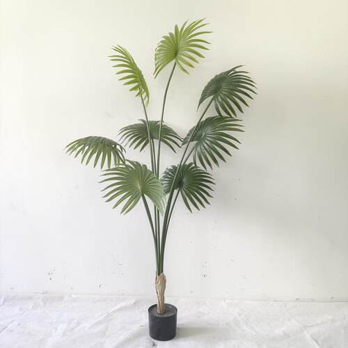 仿真植物盆栽摆件装饰假绿植软装仿真加州蒲葵扇葵棕榈树现货