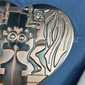 铝合金门拉手新中式 心形玻璃门把手玻璃凯定制简约别墅欧大门拉手