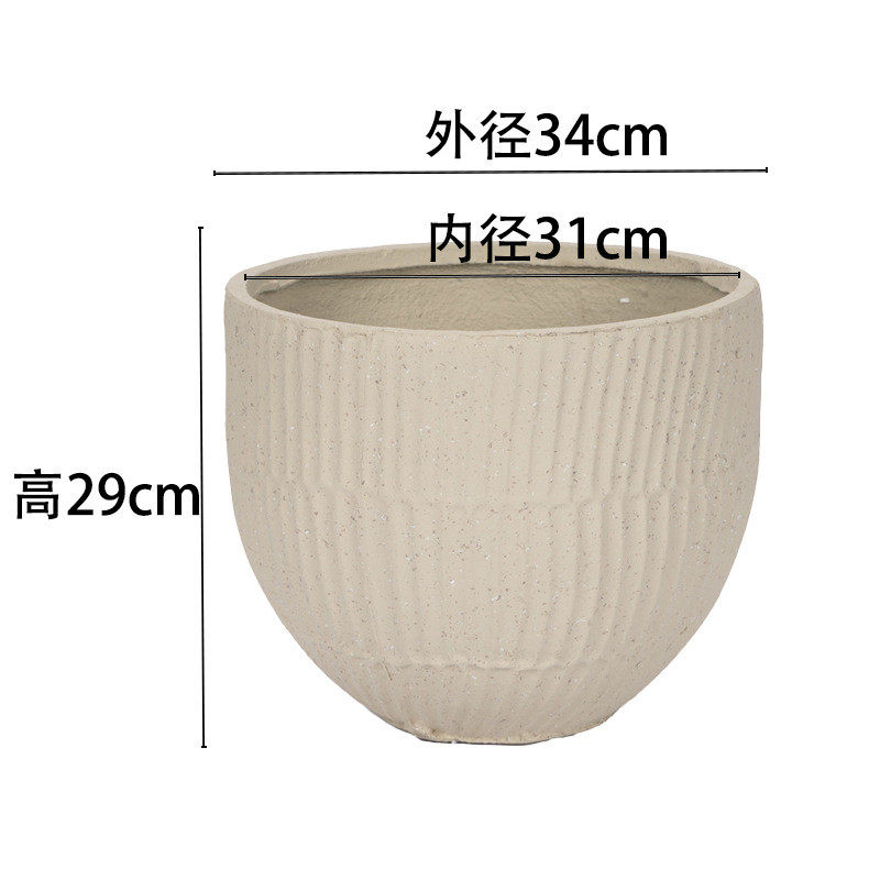 北欧镁泥大口径花盆现代艺术客厅商场室内复古做旧特大号落地花盆,鲜花速递/花卉仿真/绿植园艺,花盆,淘宝优惠券,粉丝福利购,淘宝优惠卷