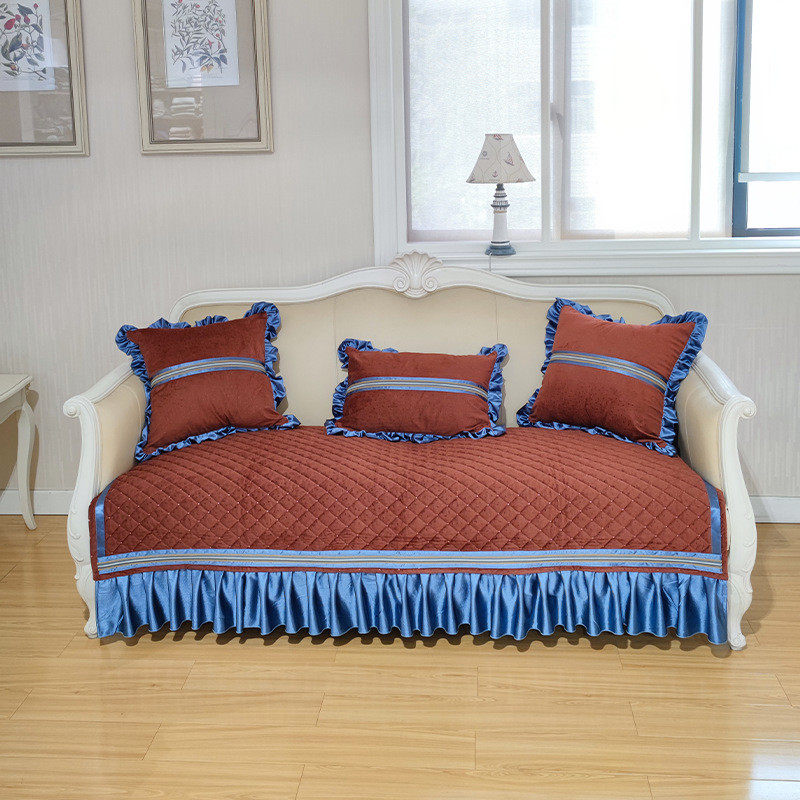 北欧现代四季康乐屋居家布艺沙发套欧式沙发垫防滑沙发巾定制