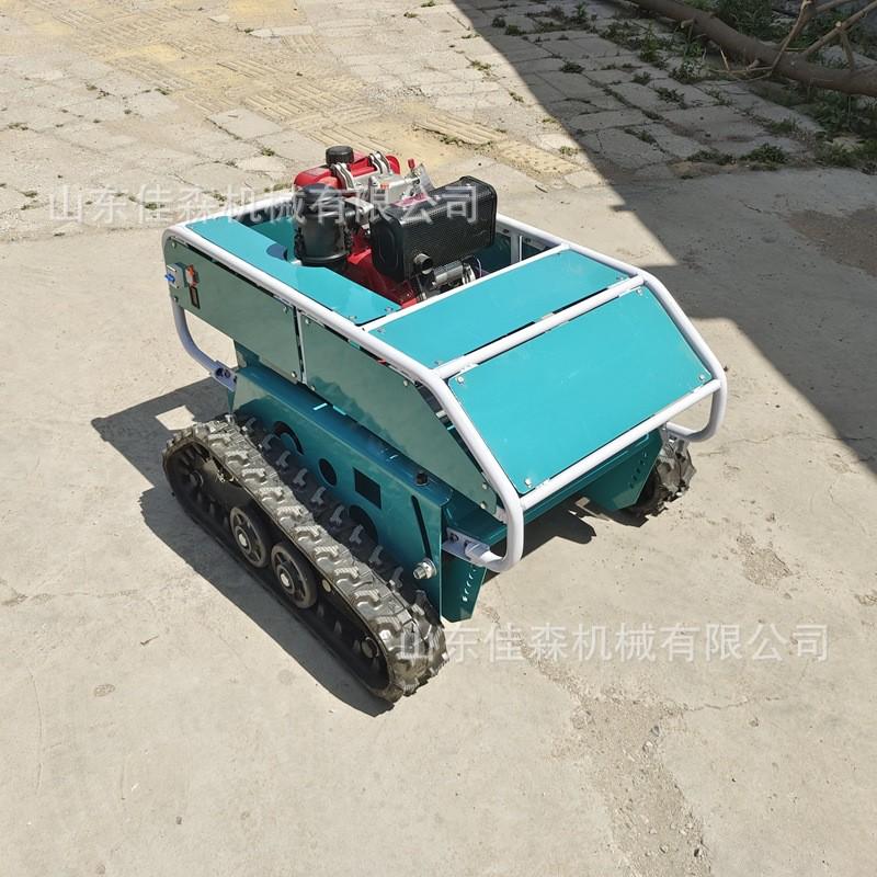 热销全自动自走式履带遥控碎草机小型农用除草杂草遥控清理割草机