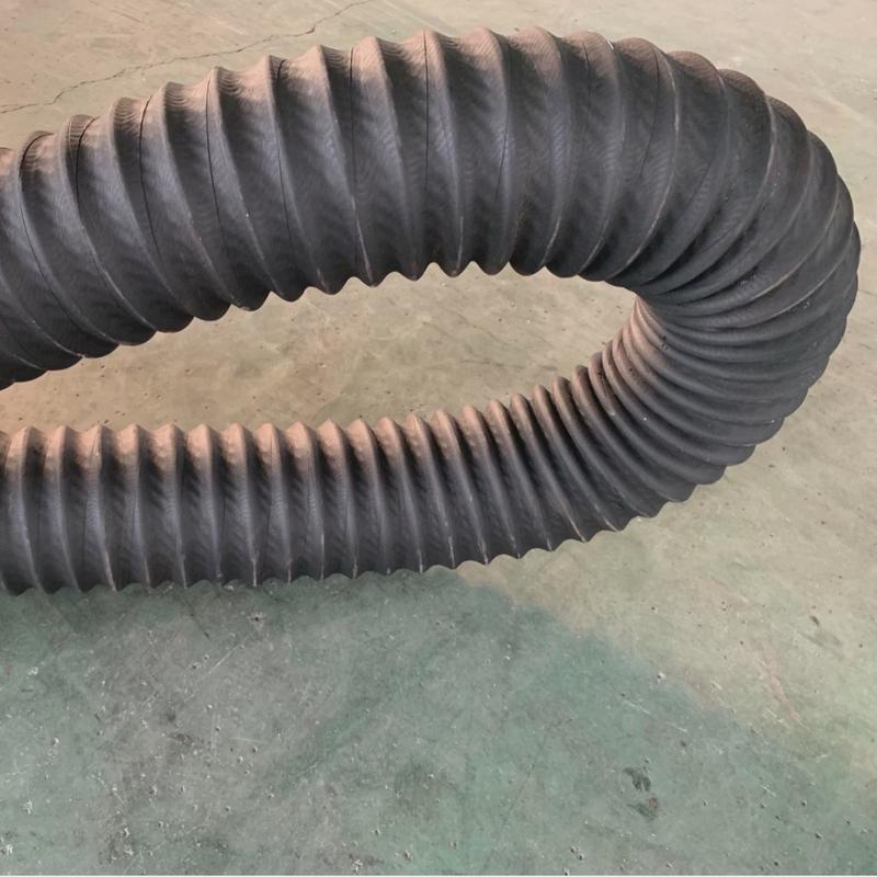 消防车吸水管管橡胶管dn100内扣式胶管dn150消防用黑色钢丝橡胶管