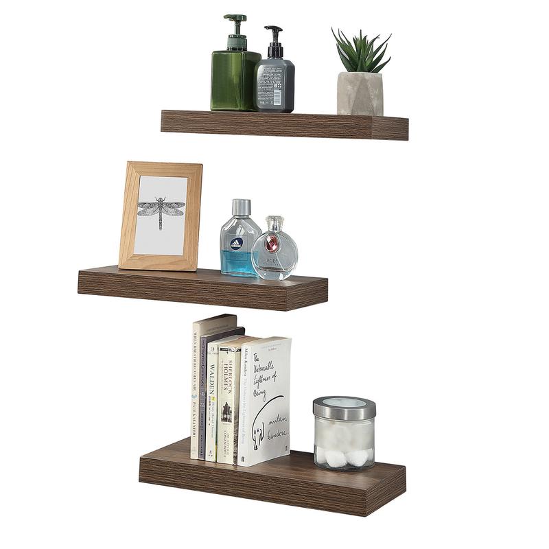 墙上置物架木板壁挂式书架板客厅餐厅卧室墙面承重托架悬空置物架