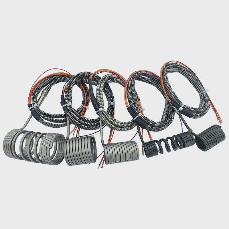 不锈钢热流道弹簧加热圈加温高功率弹簧发热圈内置热电偶电热圈