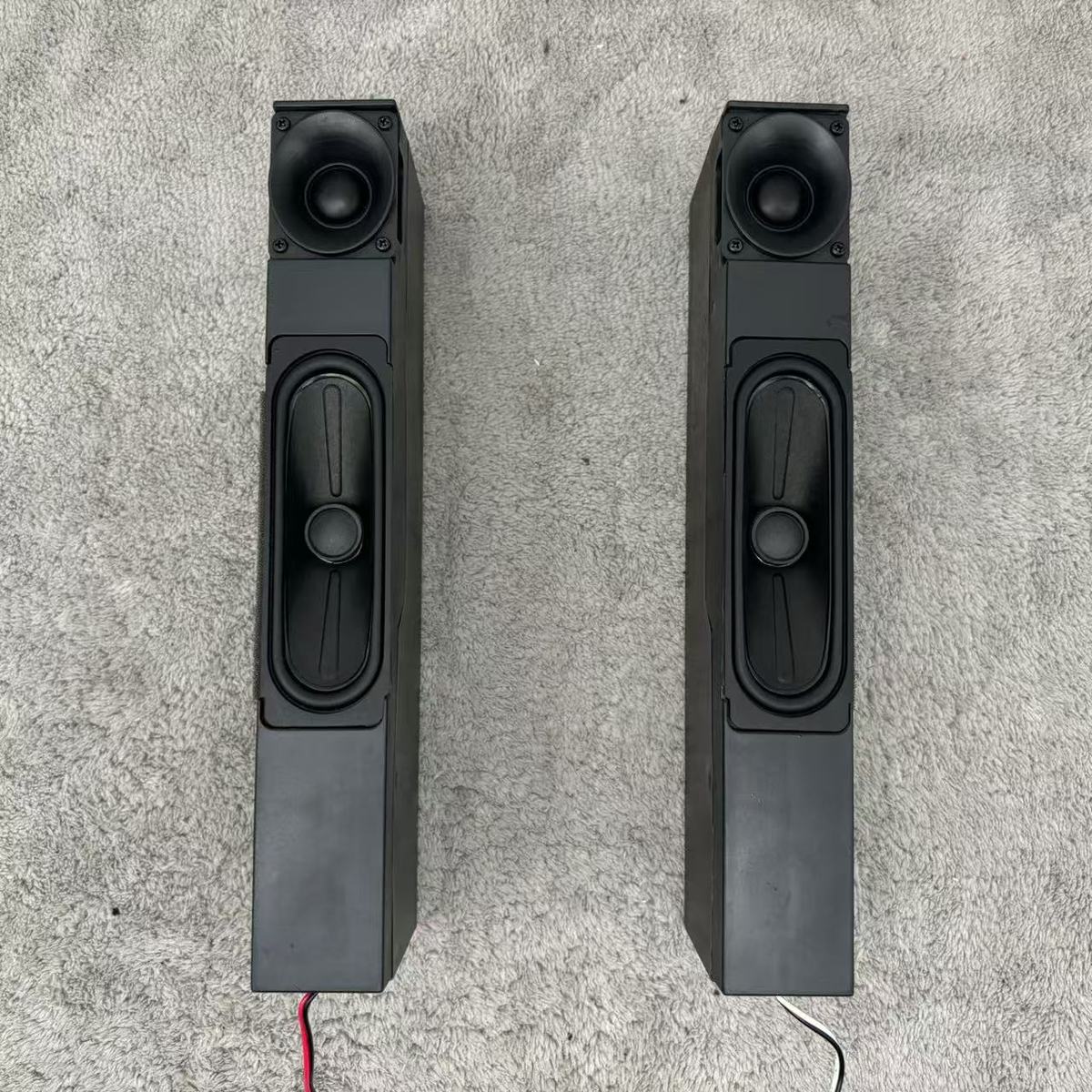 一对价发烧级二分频音箱 长条形无源音箱 改装DIY2.0功放左右音箱