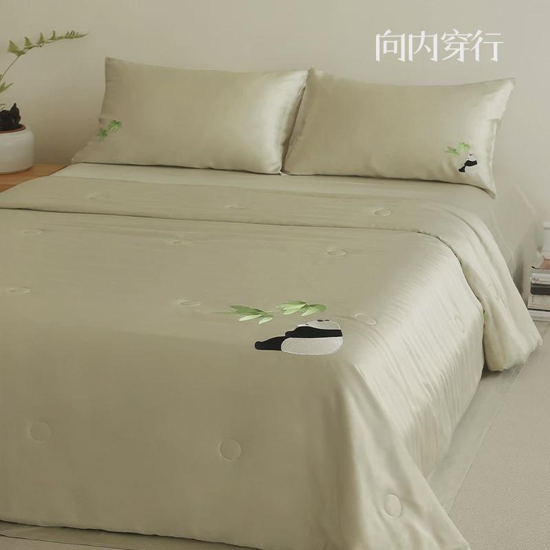 向内穿行夏季天丝空调被夏被四件套简约夏凉被子被芯夏天凉感新品