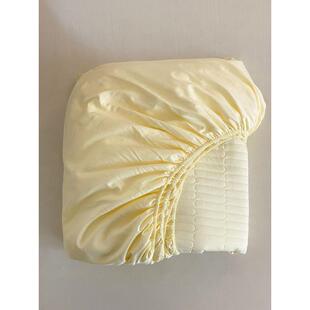 韩式博夹风纯色直条绗缝主棉加高床罩全棉全包围床垫保护套床笠++