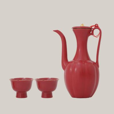 敬茶杯子喜碗结婚碗筷套装对碗改口用品一对婚庆女方陪嫁茶杯大全