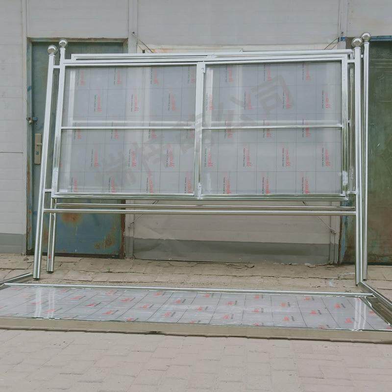 学校社区展示河道不锈钢户外信息工地安全公示公布宣传栏展板展架