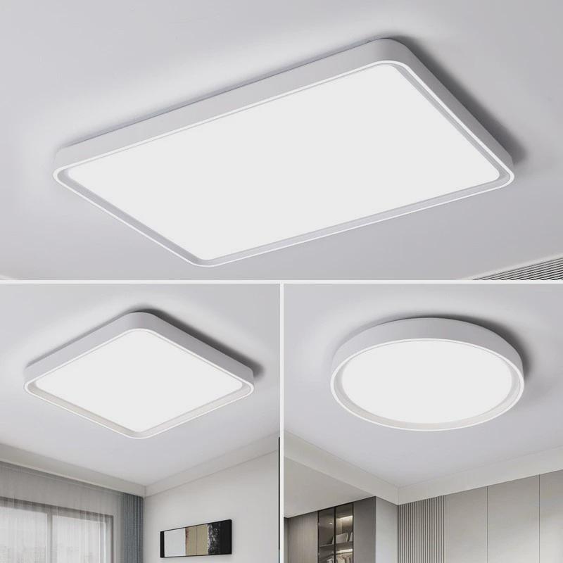 led吸顶灯卧室灯具北欧灯方形现代简约主卧圆形房间灯客厅灯厂家