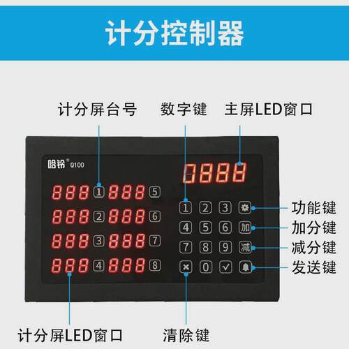 剑记分抢答器无线电子涛屏套装知识竞赛文体用答题器电子抢答器