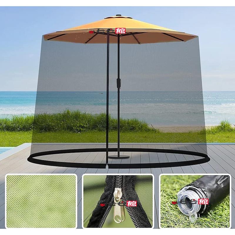hx户外伞蚊帐庭院伞网罩伞蚊罩直杆帐篷遮阳伞防蚊香蕉伞太阳伞网