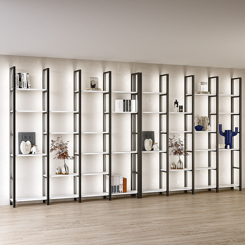 ly带灯轻奢简约铁艺落地置物架化妆品产品包包奖杯陈列展示柜