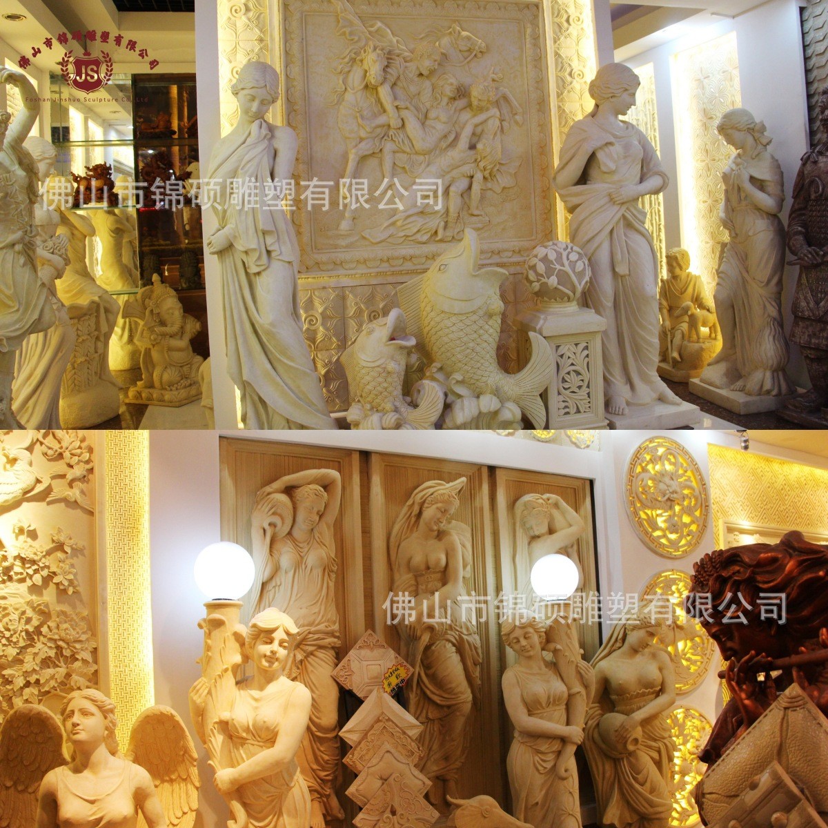 厂家欧式人物浮雕壁画浴女图人造砂岩酒店室内外装饰浮雕背景墙图片