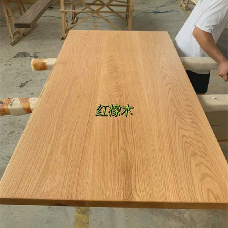 北美樱桃木升降桌面板黑胡桃餐桌面板白蜡木橡木吧台板原木飘窗板