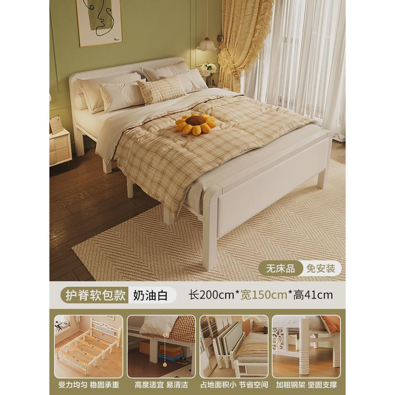 g&折叠床单人家用1米2简易成人出租房1米5便携铁架床双人硬板午休