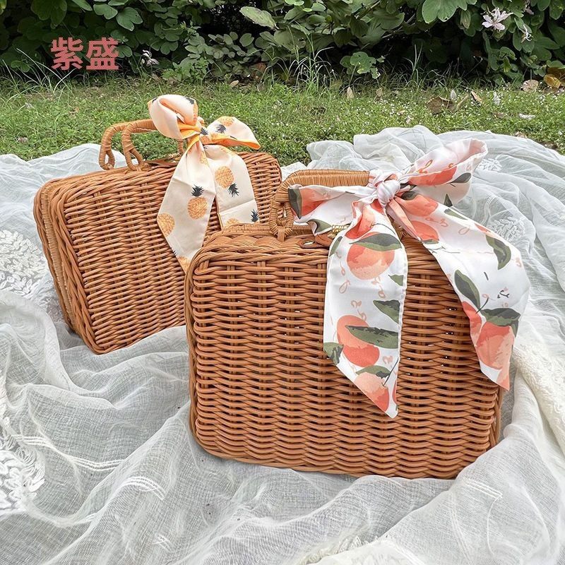 复古手提箱化妆箱伴手礼盒装饰礼品盒儿童户外拍照道具衣服收纳箱,收纳整理,收纳箱,淘宝优惠券,粉丝福利购,淘宝优惠卷