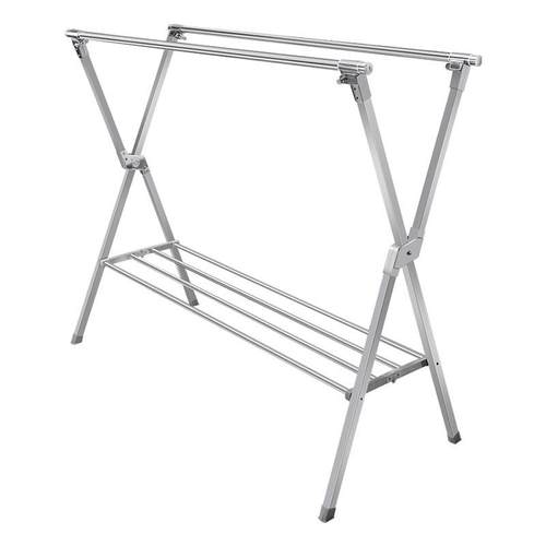 【加工定制】晾衣架阳台伸缩室内晒被子室外落地折叠不锈钢衣架