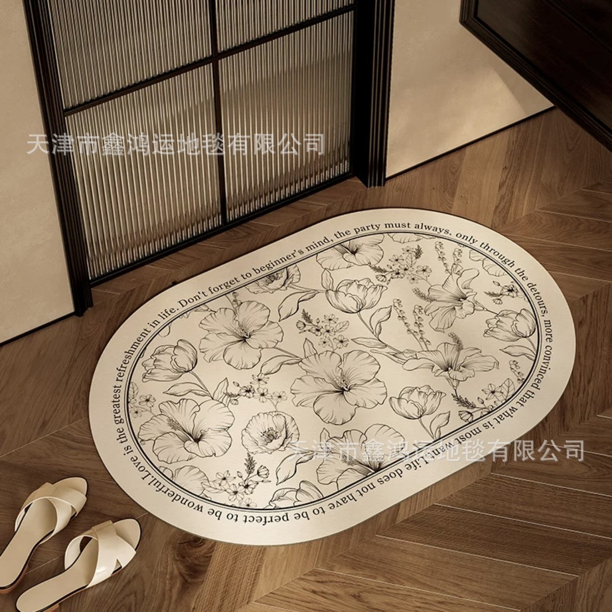 梦娜现代轻奢卫生间硅藻泥地垫入户门垫进门浴室防滑地垫吸水新品