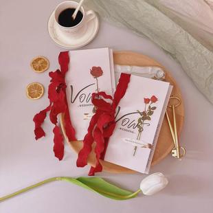 结婚誓言卡高级手婚礼誓词小众卡宣誓卡新郎新娘发言致辞本誓言书