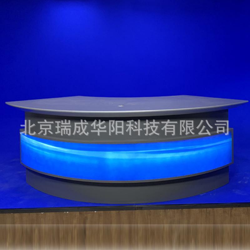 厂家桌订做演播室播音定制演播台主持人电视台导播直播台
