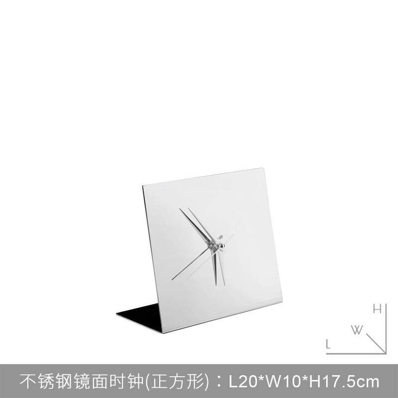 不锈钢欧式个性时钟台钟摆件儿童房创意书房家居客厅桌面钟表座钟