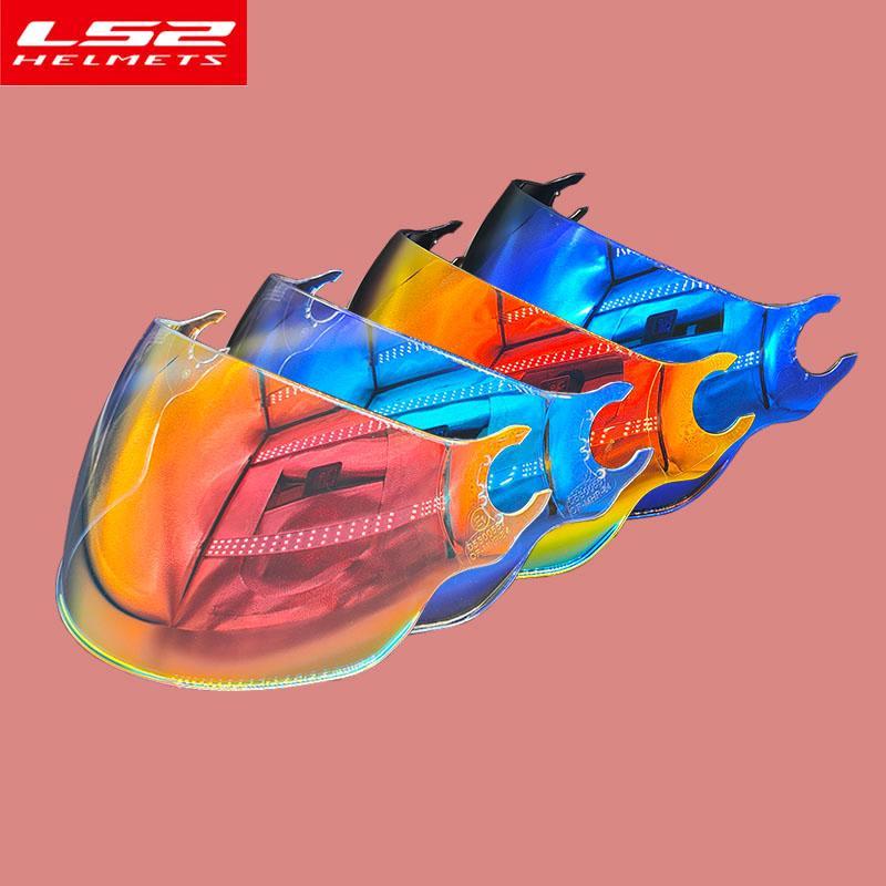 适用于LS2四分之三头盔OF562的镜片防晒日夜通用耐摔防刮防护面罩