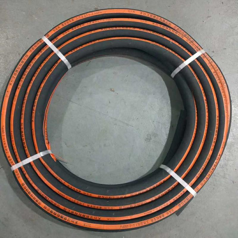 厂家直供橡胶输水管空压机高压橡胶水管夾布经磨帘线缠绕胶管橡胶