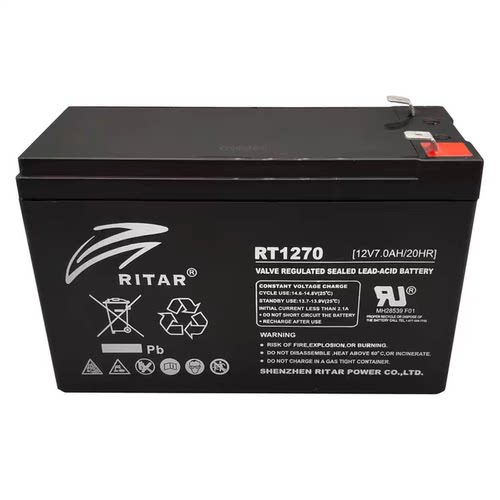 RT1270H蓄电池12V7AH12V7.2A12AH 12120电梯平层断电应急