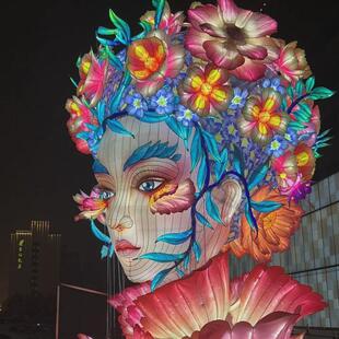 热销2025新年节日彩灯新款造型女神花灯彩灯春节元宵节花灯大型厂
