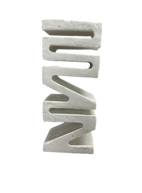 几何工艺品设计师摆件客厅卧室别墅软装字母酒店装饰简约书档摆件