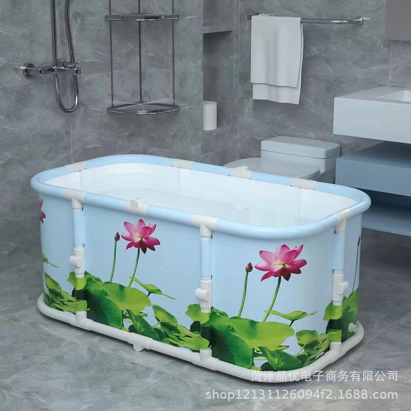 新款免安装游泳池加厚沐浴洗澡桶成人宝宝长方形泡澡浴缸浴盆洗
