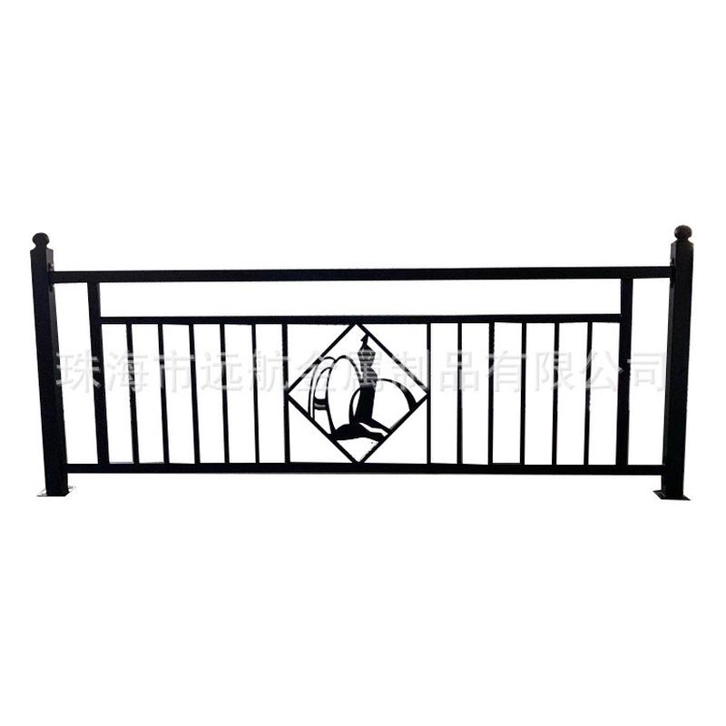 珠海特色渔女护栏黑色围栏镀锌管烤漆喷塑渔女护栏隔离栏杆