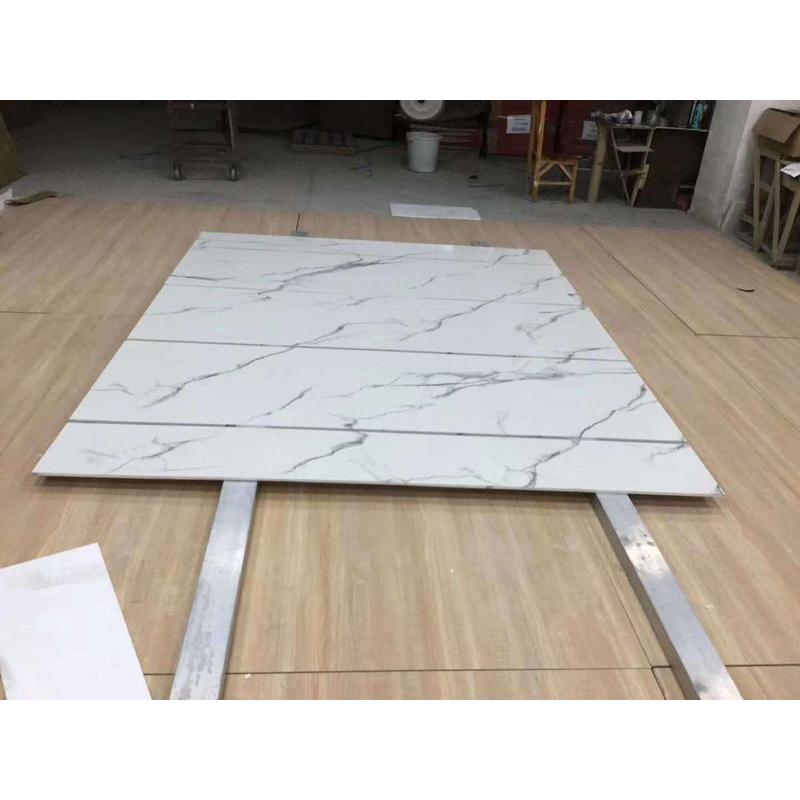 欧式岩板电视背景墙瓷砖客厅大理石简约别墅复古罗马柱影视背景墙