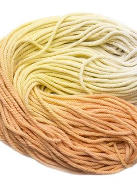 6buj段染渐变色挂毯棉绳棉线手作编织手工diy彩色包包