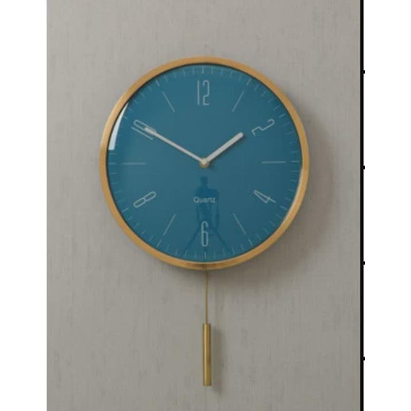北欧简约大气钟表高级感摆钟现代挂墙时钟客厅挂表高端家用挂钟