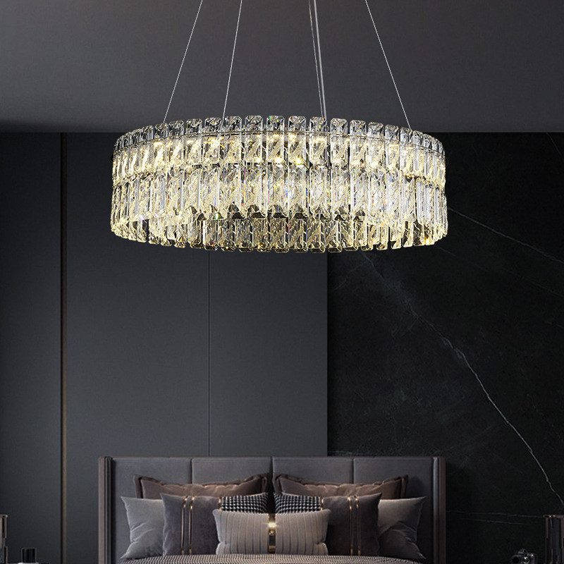 热销意式轻奢吊灯主灯高端时尚法式客厅灯水晶灯现代简约大气卧室