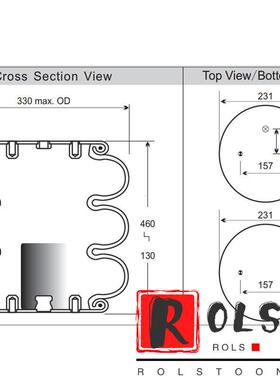 游乐提升鼠三层跳跳橡胶空气弹簧气囊3b5611w01-358-80303b-300