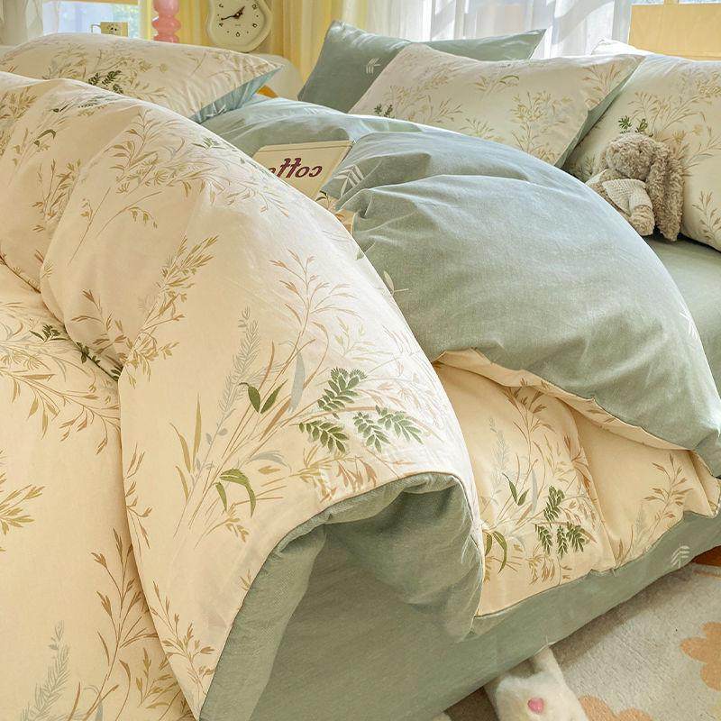 水洗棉学生宿舍夏天床单被套被罩四件套床上用品单人床三件套,床上用品,床品套件/四件套/多件套,淘宝优惠券,粉丝福利购,淘宝优惠卷