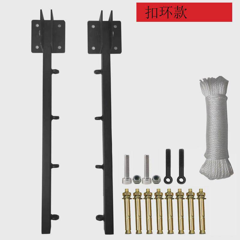 爆款折叠晾衣架可伸缩晾衣绳壁式承重能力强节省空间