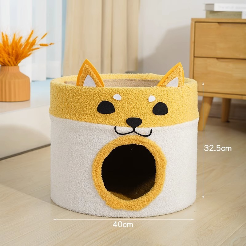 猫爬架剑麻桶猫窝猫树一体小型不占地双层猫抓板四季通用猫咪用品