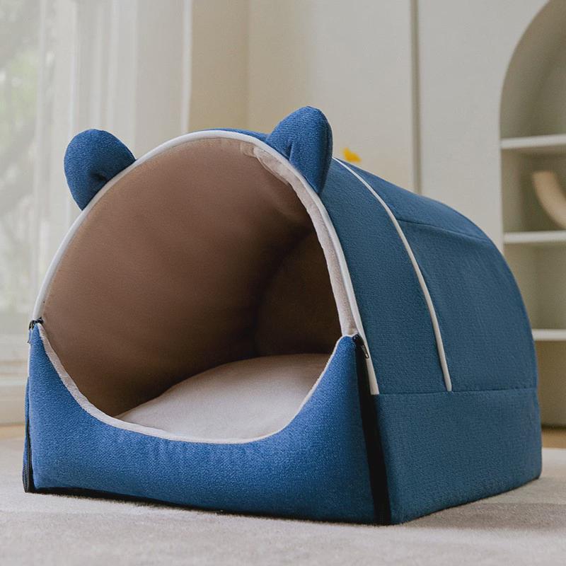 猫窝春季保暖封闭式猫床房子型超大狗窝四季通用猫屋宠物狗床用品