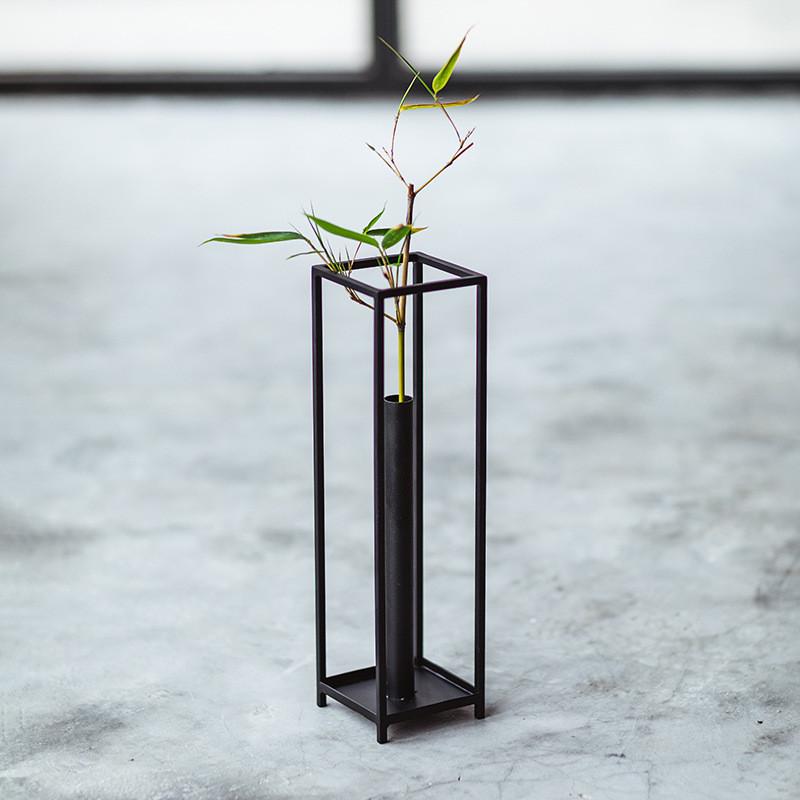 日式简约铁艺花插玻璃试管透明花器花瓶水培容器客厅家居创意摆件