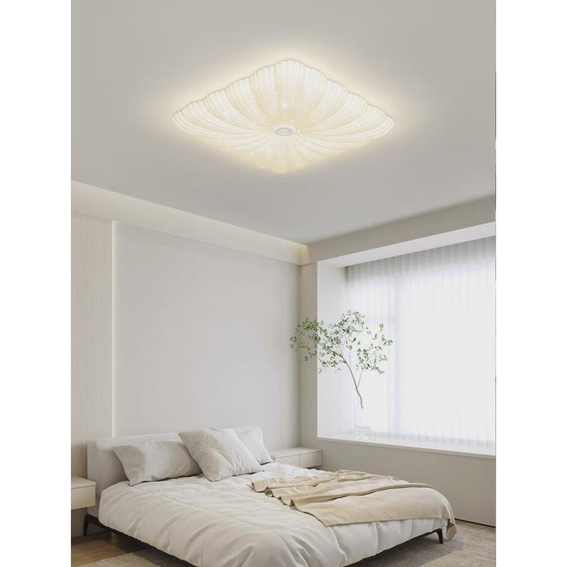 热销客厅主灯2023年新款现代简约奶油风吸顶灯全屋灯具组合长方形