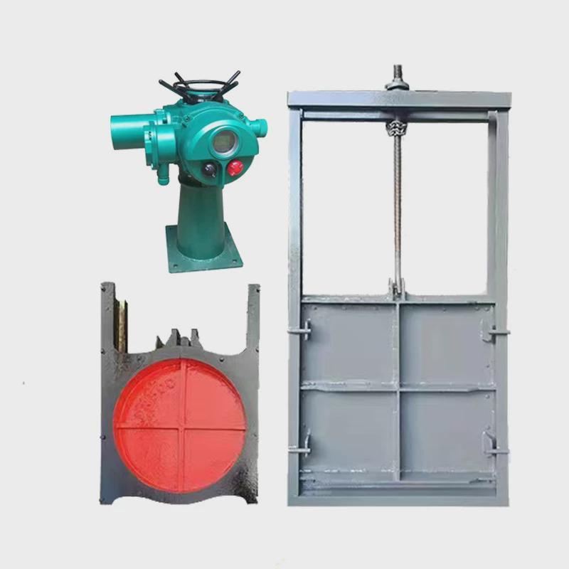 启闭机闸门一体式手摇电动铸铁钢制不锈钢螺杆式河道水利水闸拍门