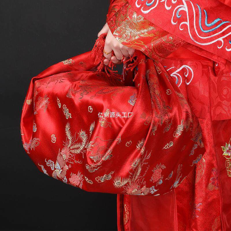 红包袱皮结婚用的盆布喜包裹红布单大号皮儿嫁妆新娘陪嫁用品大全