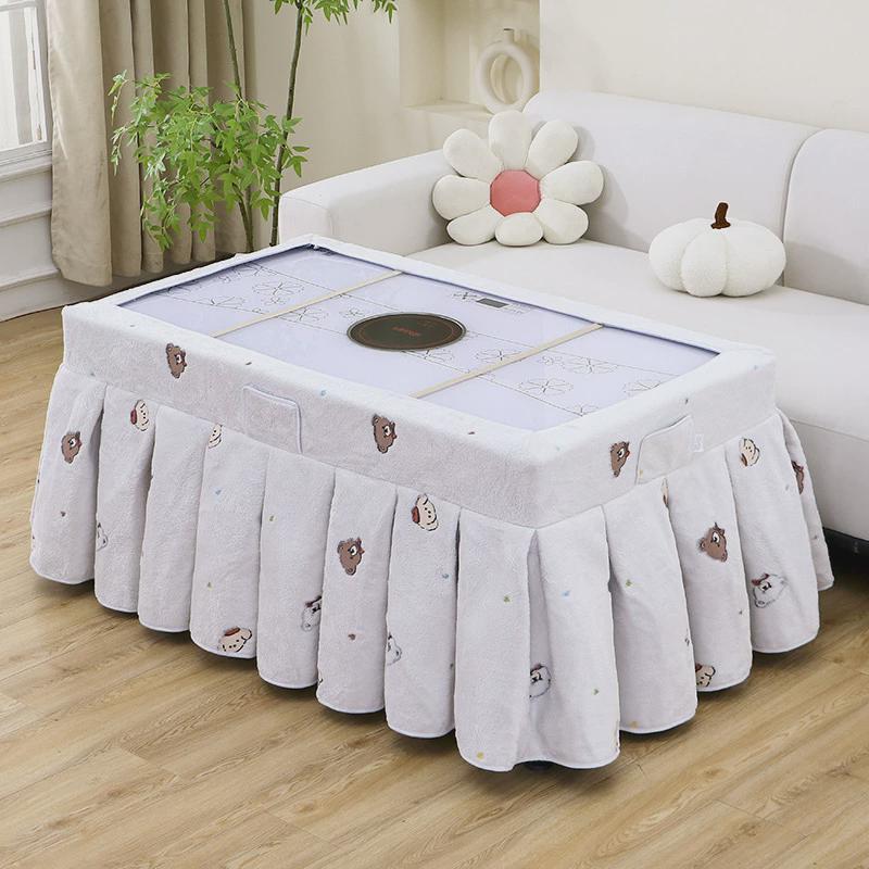 烤火套罩套长方形火炉桌罩桌子加厚取暖桌布电炉子套罩新款暖炉罩